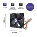 Wentylator Qoltec ForceFan 6000 RPM | 120mm | 12V - 1062567