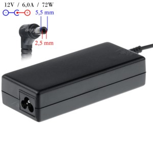 Zasilacz sieciowy Akyga AK-ND-28 do notebooka 12V/6,0A 72W 5.5x2.5 mm