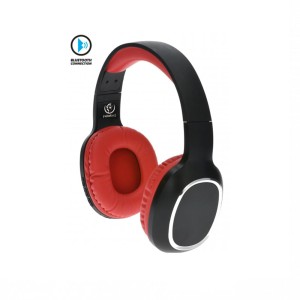 Słuchawki z mikrofonem Rebeltec WAVE bezprzewodowa Bluetooth stereo czarno-czerwone