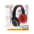 Słuchawki z mikrofonem Rebeltec WAVE bezprzewodowa Bluetooth stereo czarno-czerwone - 1235185