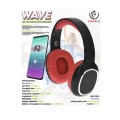 Słuchawki z mikrofonem Rebeltec WAVE bezprzewodowa Bluetooth stereo czarno-czerwone - 1235186