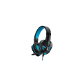 Słuchawki z mikrofonem dla graczy Aula Prime Basic Gaming czarno-niebieskie - 1249612