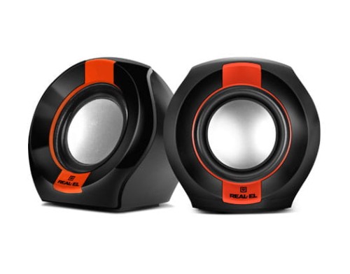 Głośniki REAL-EL S-50 (aktywne,6W, black/red) - 1065127