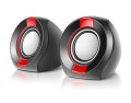 Głośniki REAL-EL S-50 (aktywne,6W, black/red) - 1065119