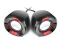 Głośniki REAL-EL S-50 (aktywne,6W, black/red) - 1065122