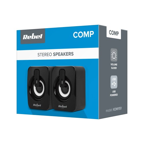 REBEL COMP GŁOŚNIKI KOMPUTEROWE 2.0 CS-15 - 1065116
