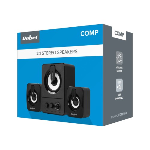 REBEL COMP GŁOŚNIKI KOMPUTEROWE 2.1 CS-50 - 1064771