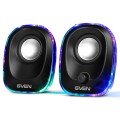 SVEN GŁOŚNIKI 2.0 330 BLACK USB 2X2.5W - 953538