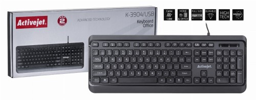 Activejet Klawiatura USB K-3904 - 1066007