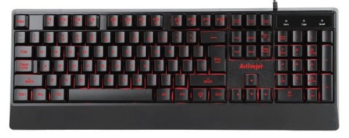 Activejet Klawiatura przewodowa K-3255 USB czarna - 1211407