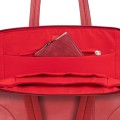 RIVACASE TORBA DAMSKA NA LAPTOP 14" ORLY, CZERWONA, Z MATERIAŁU WODOODPORNEGO, KIESZENIE NA TABLET 10,5", SMARTFON I AKCES. - 1410198
