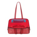 RIVACASE TORBA DAMSKA NA LAPTOP 14" ORLY, CZERWONA, Z MATERIAŁU WODOODPORNEGO, KIESZENIE NA TABLET 10,5", SMARTFON I AKCES. - 1410195