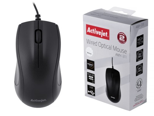 Activejet mysz przewodowa USB AMY-311 - 1067787