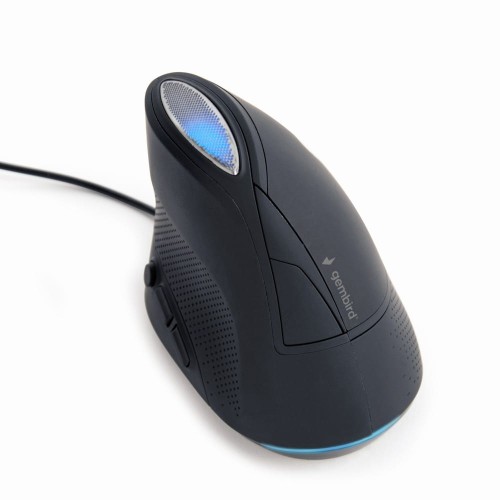 GEMBIRD MYSZ MUS-ERGO-03 ERGONOMICZNA, OPTYCZNA 3200DPI USB CZARNA - 1145683