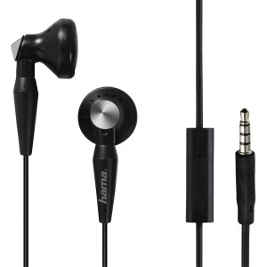 Słuchawki z mikrofonem Hama BASIC4PHONE douszne czarne