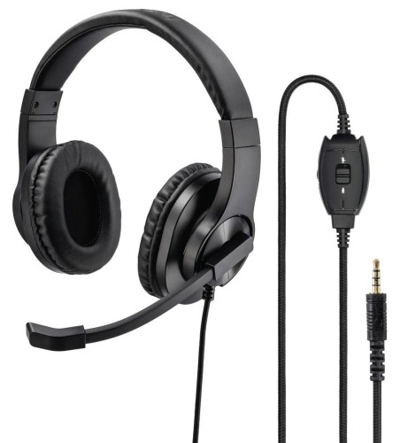 Słuchawki z mikrofonem Hama HS-P350, czarne - 969163