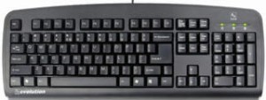 KLAWIATURA A4-TECH EVO STILO, STANDARD, PS/2, CZARNA