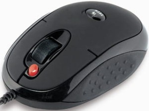 MYSZ A4-TECH EVO GLASER 20D, KOLOR CZARNY, USB