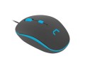 Mysz przewodowa Natec Sparrow optyczna 1200 DPI czarno-niebieska - 542258
