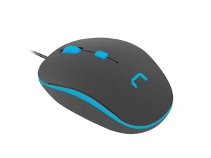 Mysz przewodowa Natec Sparrow optyczna 1200 DPI czarno-niebieska