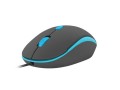 Mysz przewodowa Natec Sparrow optyczna 1200 DPI czarno-niebieska - 542259