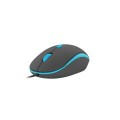 Mysz przewodowa Natec Sparrow optyczna 1200 DPI czarno-niebieska - 929687