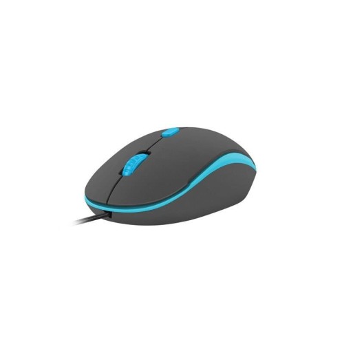 Mysz przewodowa Natec Sparrow optyczna 1200 DPI czarno-niebieska - 542258