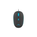 Mysz przewodowa Natec Sparrow optyczna 1200 DPI czarno-niebieska - 929688