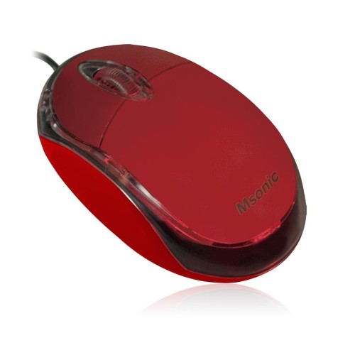 MSONIC MYSZ OPTYCZNA 1200DPI CZERWONA - 439442