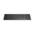 DELUX KLAWIATURA BLUETOOTH + 2.4G K2203D GREY - 1029325