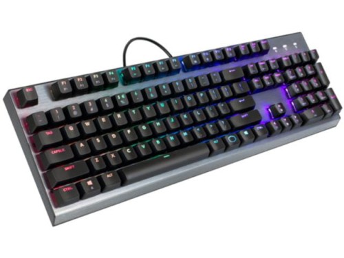 Klawiatura mechaniczna Cooler Master CK350 RGB CK-350-KKOM1-US (USB 2.0; (US); kolor stalowy) - 782733