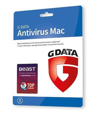 Oprogramowanie GDATA Antivirus Mac 1 stanowisko 1rok karta-klucz - 978045