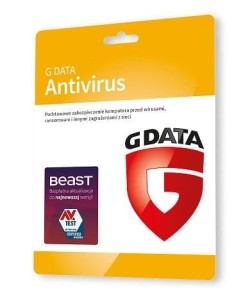 Oprogramowanie G DATA Antivirus 2PC 3lata karta-klucz