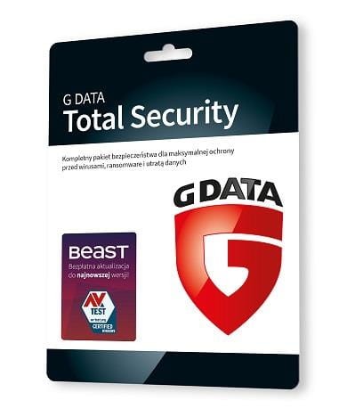 Oprogramowanie GDATA Total Security 3PC 3lata karta-klucz - 978059