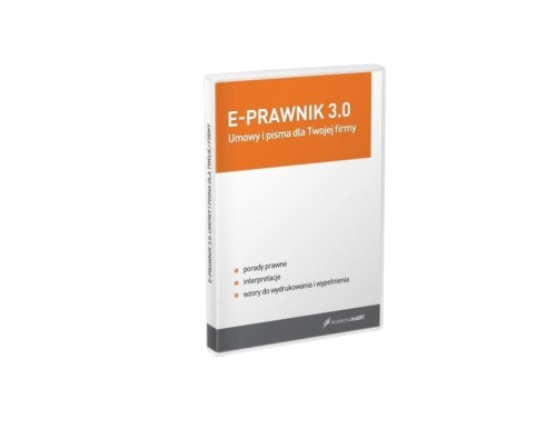 Oprogramowanie InsERT - e-Prawnik 3.0 Umowy i pisma dla Twojej firmy - 978070