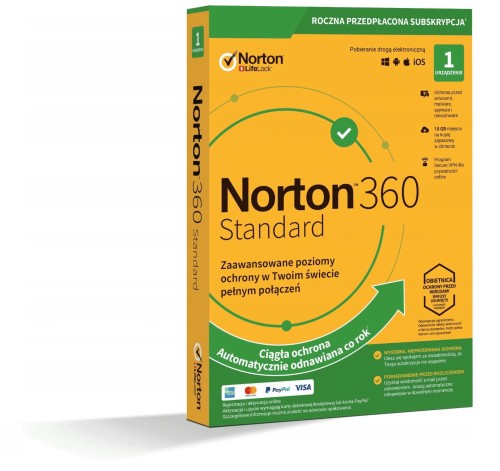 Norton 360 Standard 1D/12M BOX (NIE WYMAGA KARTY) - 1297861