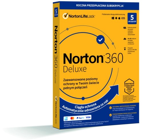 Norton 360 Deluxe 5D/12M BOX - WYMAGA KARTY - 926146