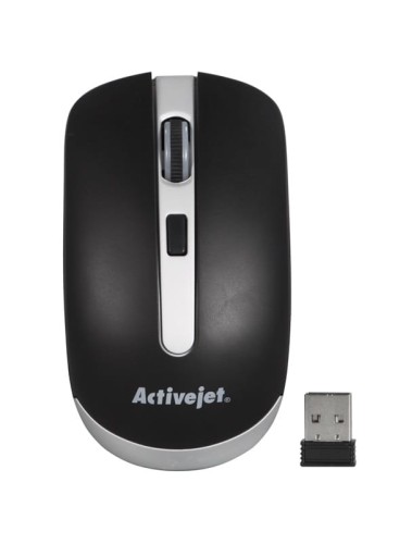 Mysz Activejet AMY-320BS (optyczna; 1600 DPI; kolor czarny) - 1067782