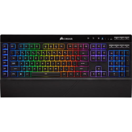 Klawiatura Corsair Gaming? K57 RGB Wireless Gaming Keyboard with SLIPSTREAM WIRELESS Technology, Backlit RGB LED, Black (NA) - 928863