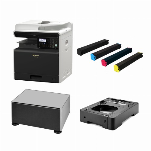 URZĄDZENIE WIELOFUNKCYJNE SHARP BP-20C20 A3 kolor + zestaw (BPCS10+BPDS10+BPGT20BA+BPGT20CA+BPGT20MA+BPGT20YA) - 954466