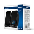 SVEN GŁOŚNIKI 2.0 320 BLACK USB 2X3W - 928378