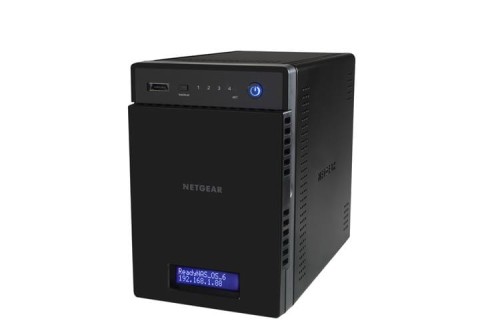 Serwer NAS Netgear RN31400-100EUS (wolnostojący HDD 4szt. Pamięć RAM 2GB Intel Atom 2.1GHz dual core bez dysku) - 768622