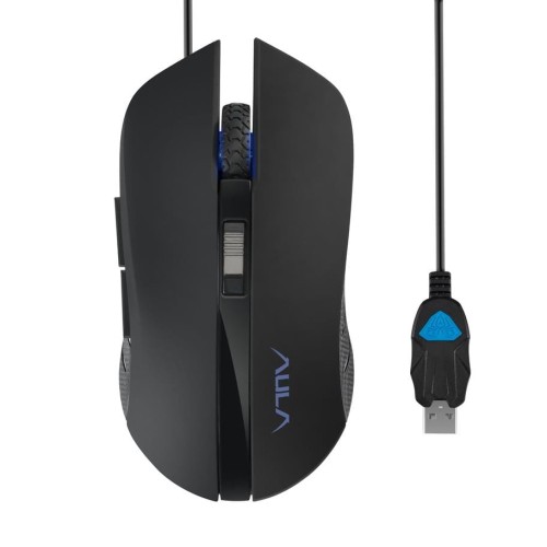 Mysz przewodowa Aula Obsidian Gaming czarno-niebieska - 984489