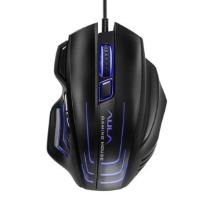 Mysz przewodowa Aula Ghost Shark Lite optyczna Gaming, dla graczy, czarna, podświetlana
