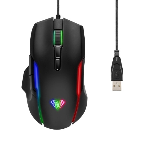 Mysz przewodowa Aula Torment optyczna Gaming (z podświetleniem RGB i pamięcią) - 984492