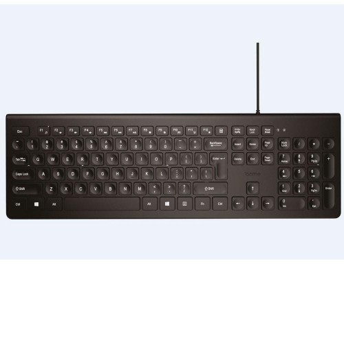 Klawiatura przewodowa Acme KS11 Silent, multimedialna, czarna - 984521