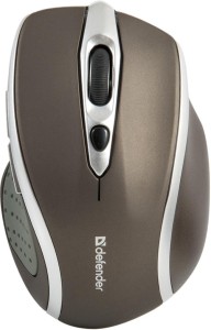 Mysz bezprzewodowa Defender SAFARI MM-675 optyczna 1600dpi brązowo-srebrna