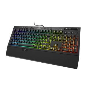 Klawiatura przewodowa Hama uRAGE Exodus 900 RGB Gaming, niebieskie przełączniki czarna