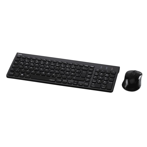Zestaw bezprzewodowy klawiatura + mysz Hama Trento, czarny - 699022