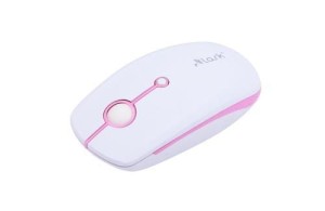 Mysz bezprzewodowa Lark MS 400 optyczna white-pink